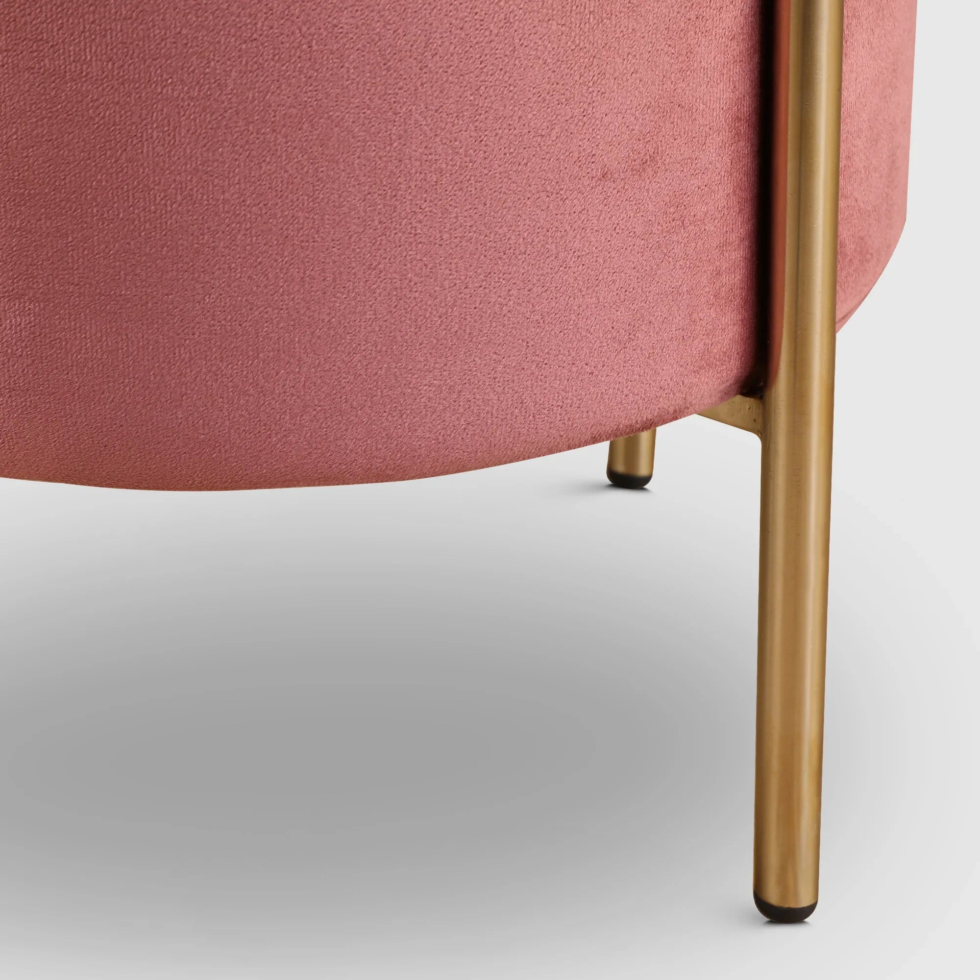 Elysia Fabric Ottomans in Blush Colour - HomeTown
