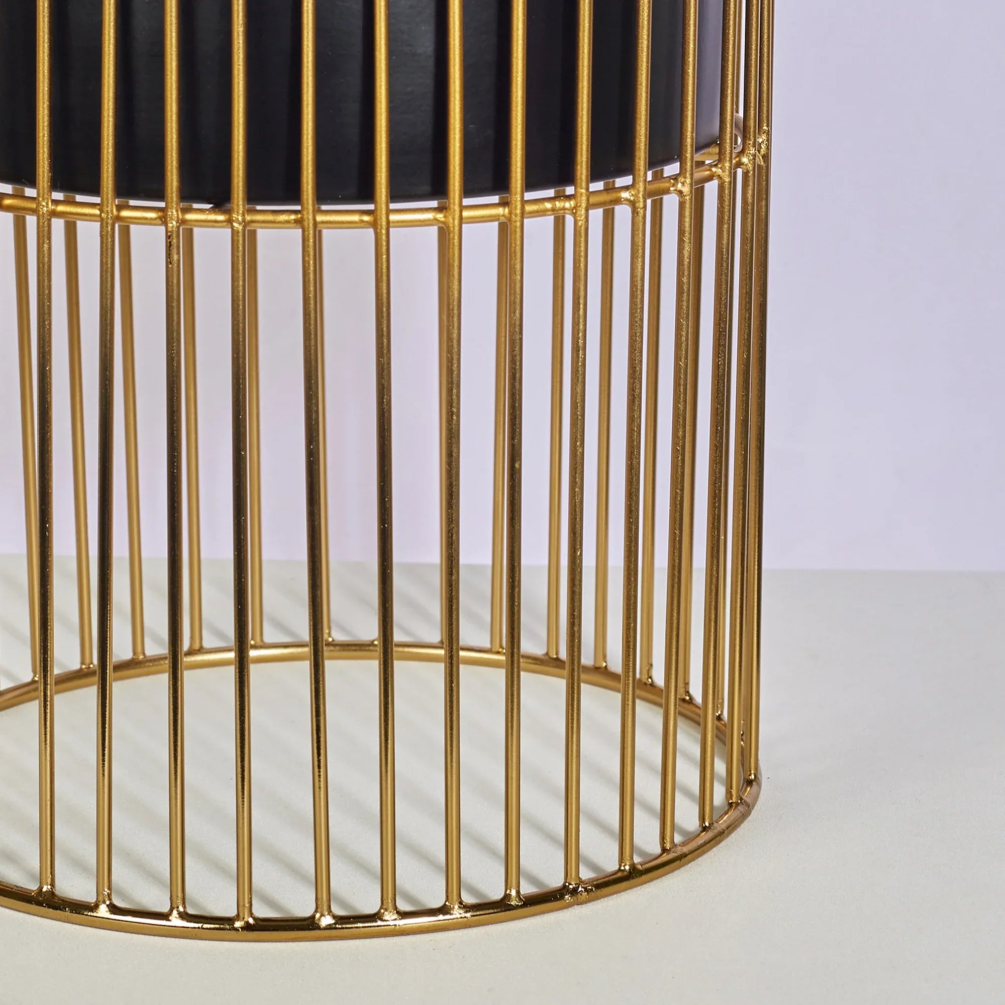 Artiskylar Metal Matt Finish Planter 26 Cm in Black and Gold Colour - HomeTown