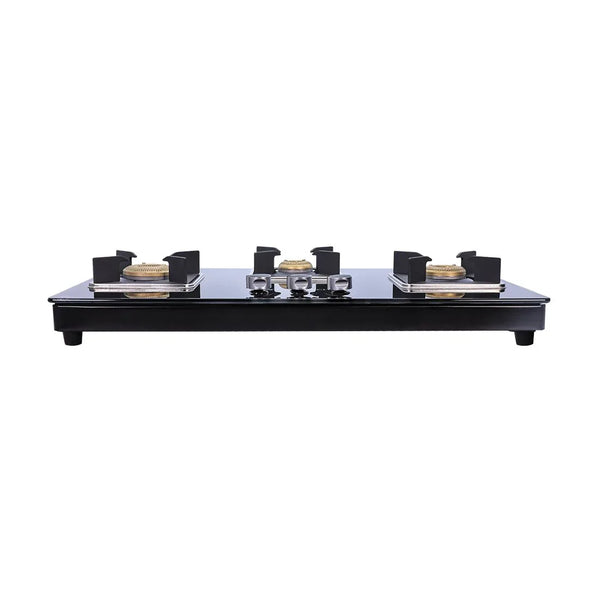Octavia 1 - Gas Stove, 3 - Forged Brass Burners, 3 - Heavy duty pan support in Black Colour dimensions