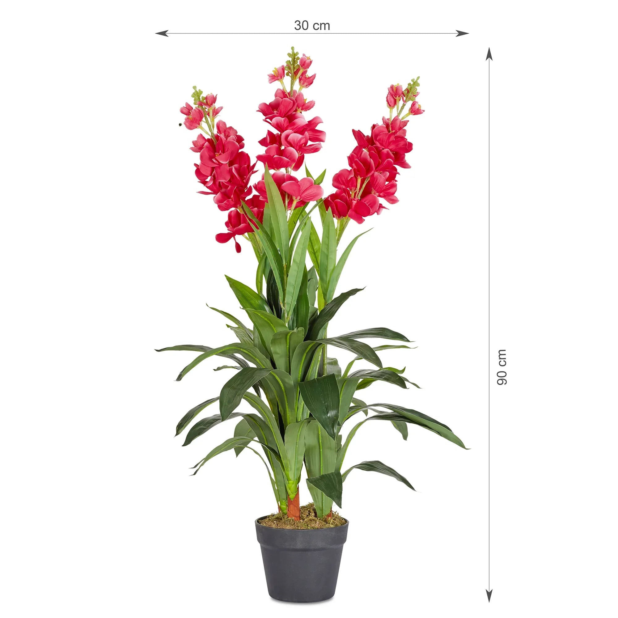 Ilana Artificial Cordate Potted Plant 90Cm in Pink Colour - HomeTown