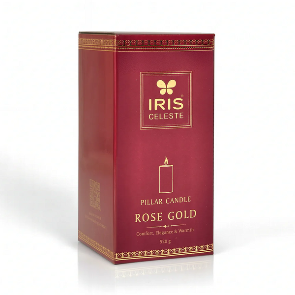 Iris Celeste Pillar Candle dimensions