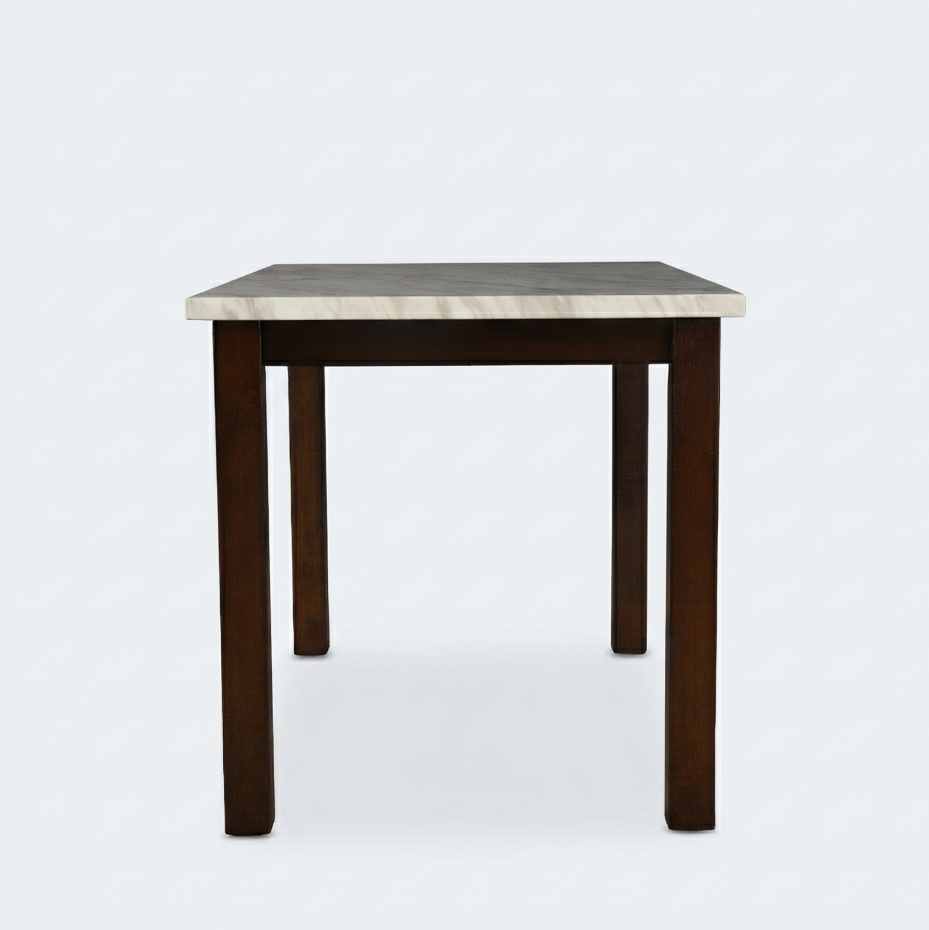 GLACIA 4 STR MARBLE FINISH DINNING TABLE