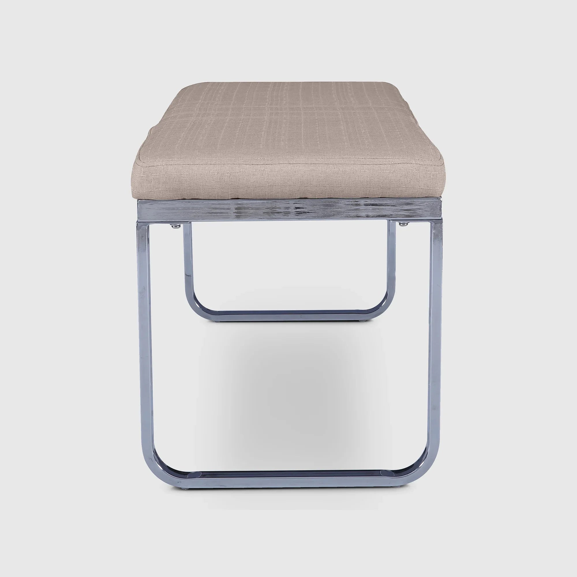 Opera Metal Dining Bench for 4 Seater in Beige Colour - HomeTown