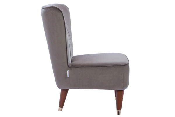Jane Velvet Accent Chair in Dark Grey Colour dimensions