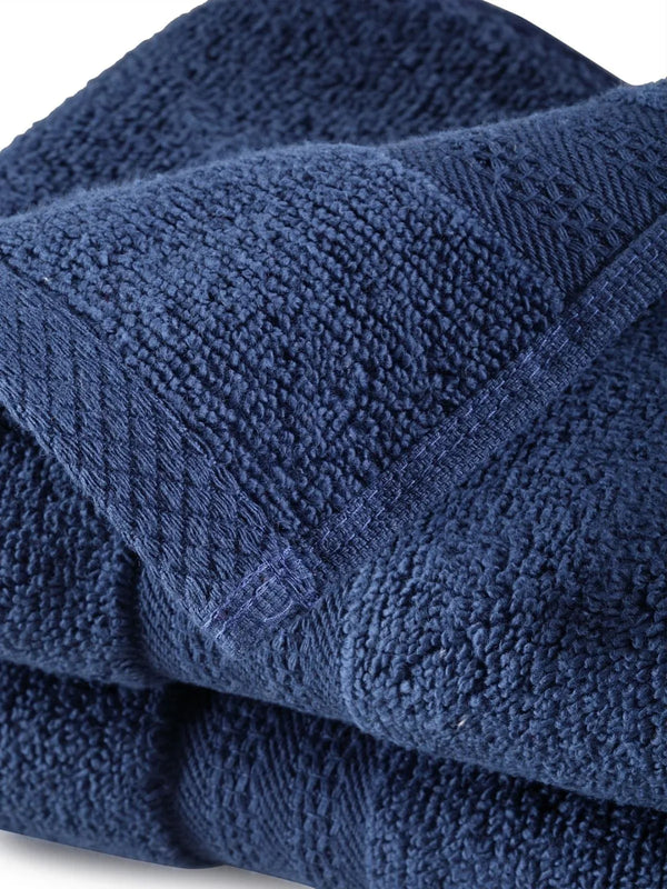 Paradiso Cotton Set Of 2 Hand Towel 40X60 Cm 500 Gsm in Navy Colour dimensions