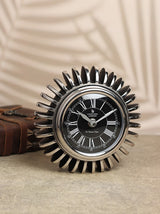 De Massion Edgesculpt Table Clock Black