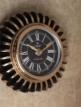 De Massion Edgesculpt Table Clock Gold