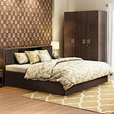 Tiago Engineered Wood Box Storage King Size Bed in Wenge Colour