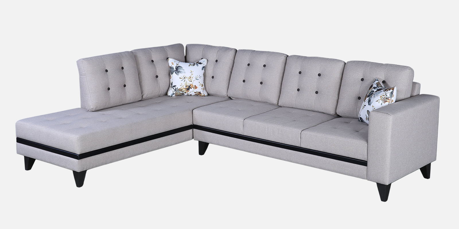 Garcia Fabric 5 Seater Sofa with Right Hand Side Lounger
