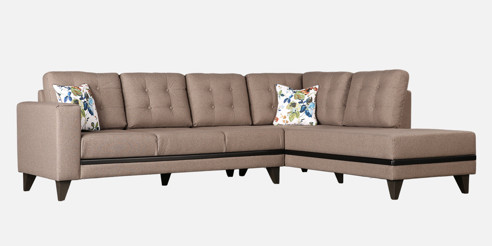 Garcia Fabric 3 Seater Sofa With Left Hand Side Lounger