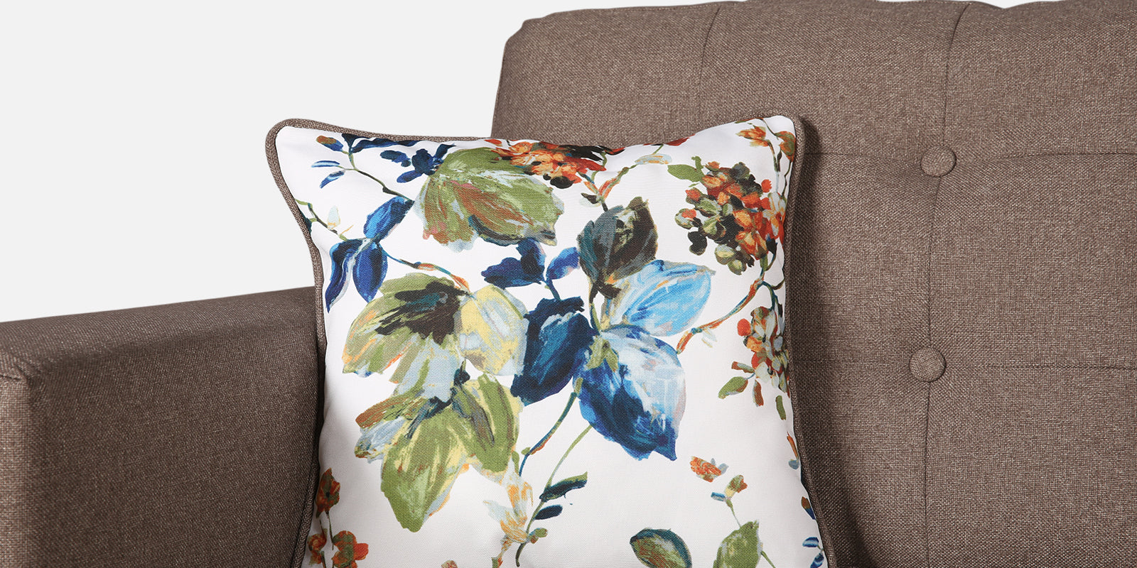 Garcia Fabric 3 Seater Sofa With Left Hand Side Lounger