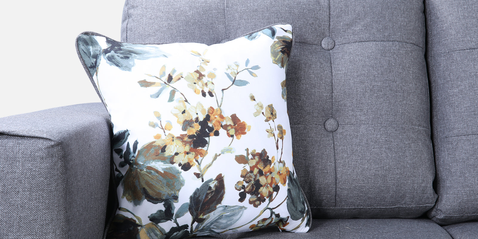 Garcia Fabric 3 Seater Sofa With Left Hand Side Lounger