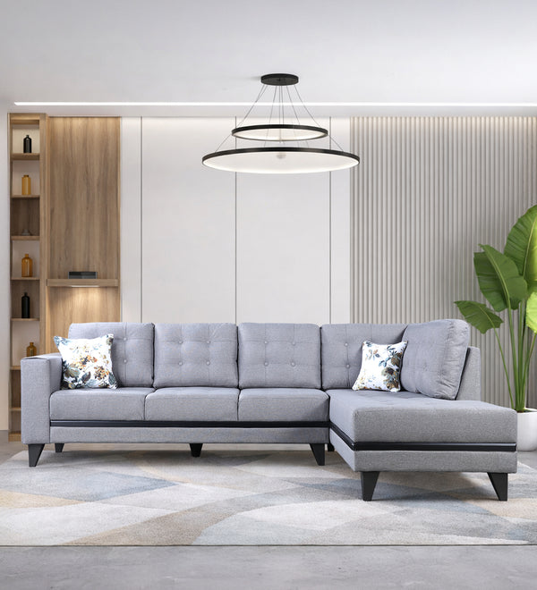 Garcia Fabric 3 Seater Sofa With Left Hand Side Lounger dimensions