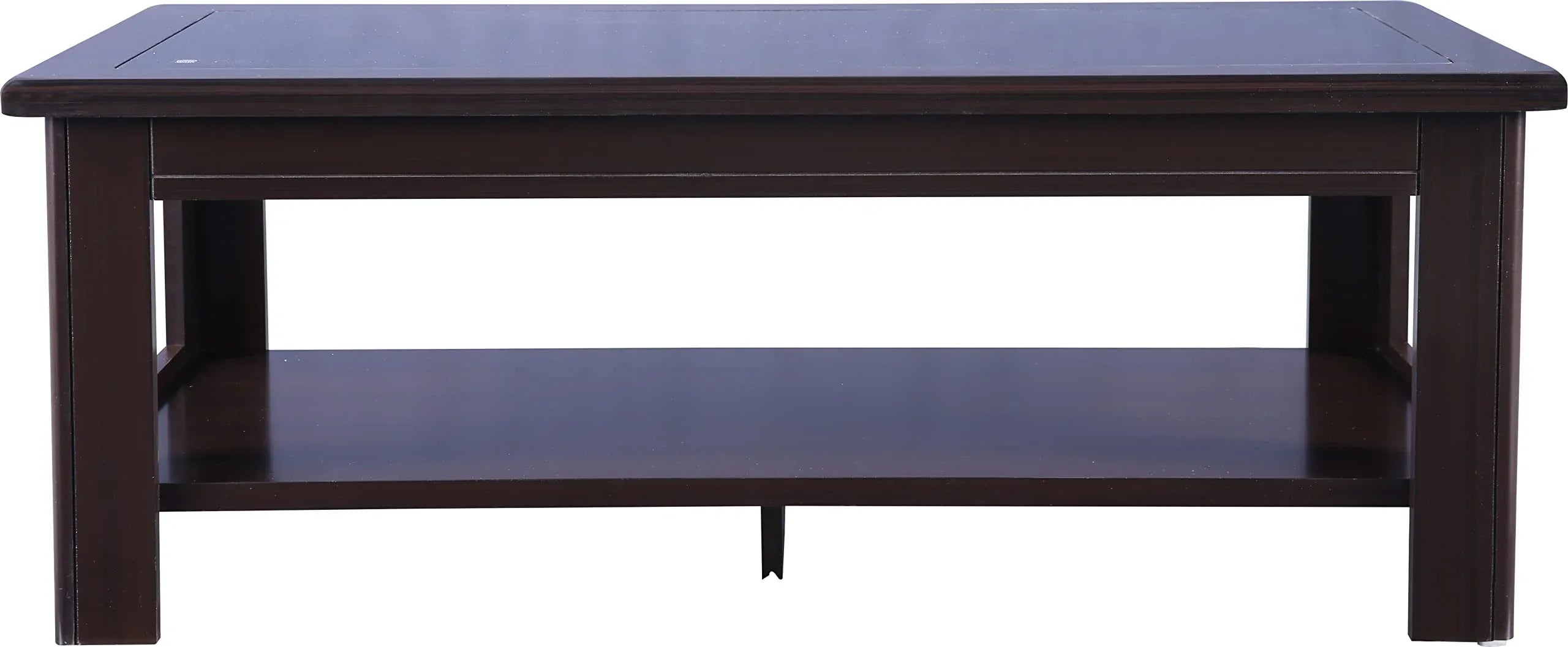 Maysville Glass Top Center Table in Walnut Colour - HomeTown