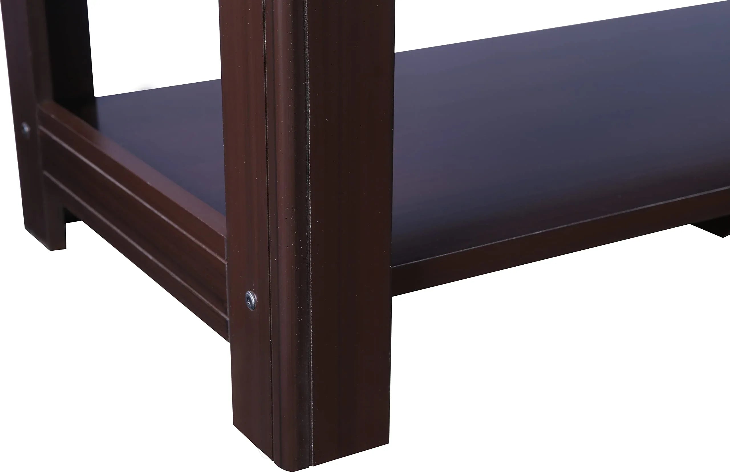 Maysville Glass Top Center Table in Walnut Colour - HomeTown