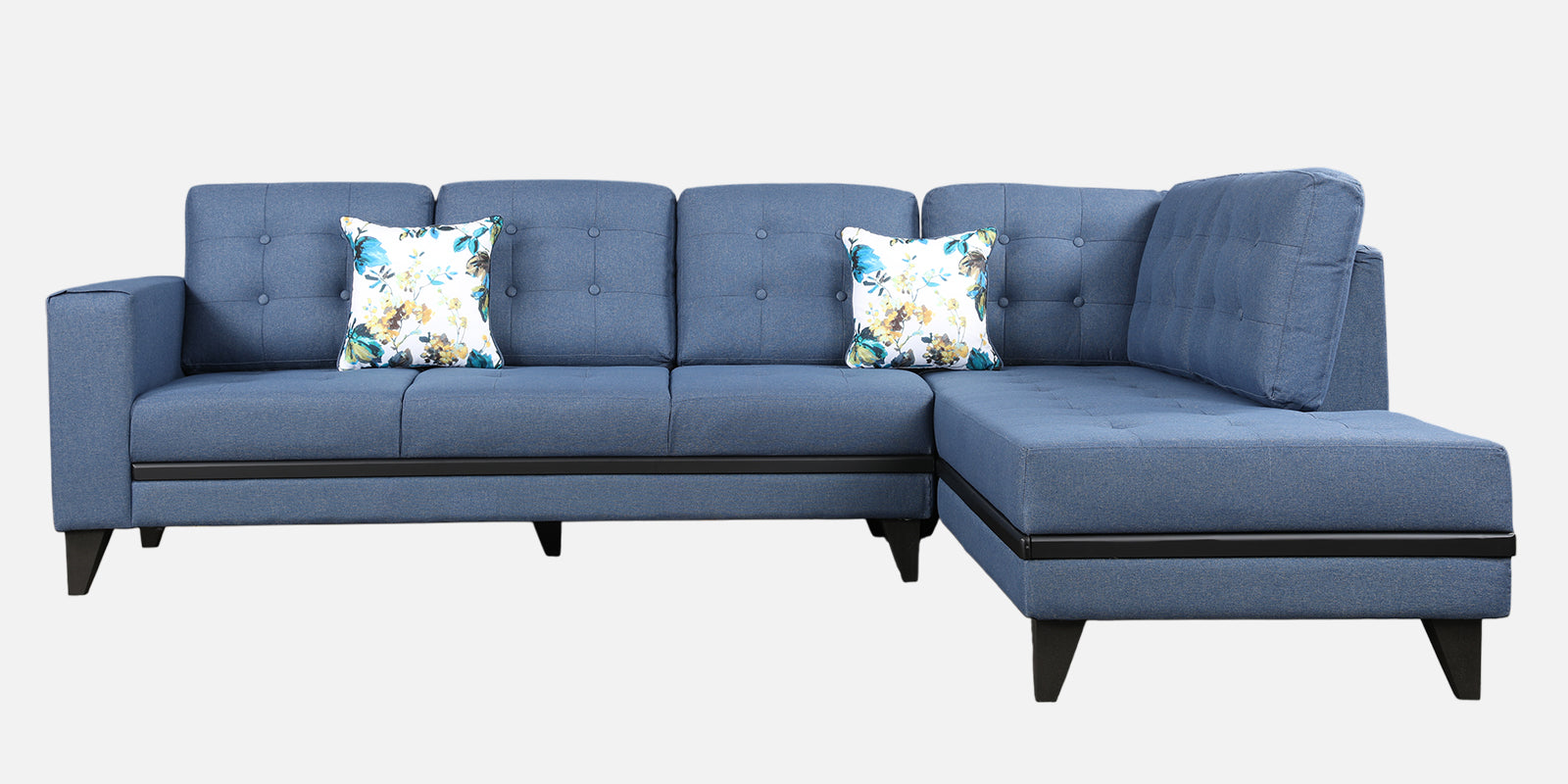 Garcia Fabric 3 Seater Sofa With Left Hand Side Lounger