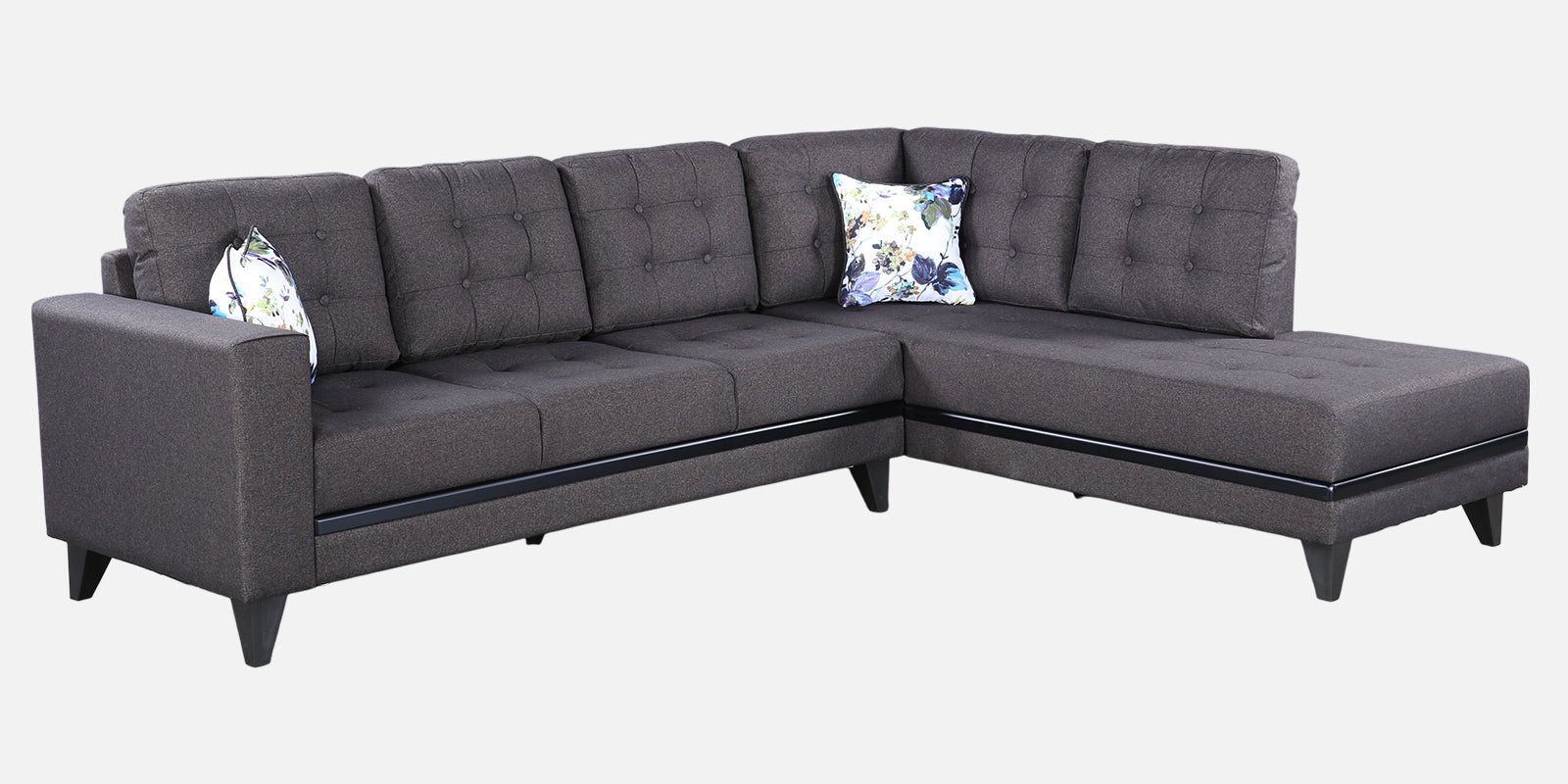Garcia Fabric 3 Seater Sofa With Left Hand Side Lounger