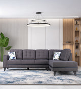 Garcia Fabric 3 Seater Sofa with Left Hand Side Lounger