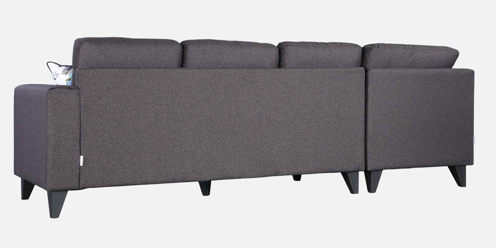Garcia Fabric RH Lounger Large in Dark Brown Colour