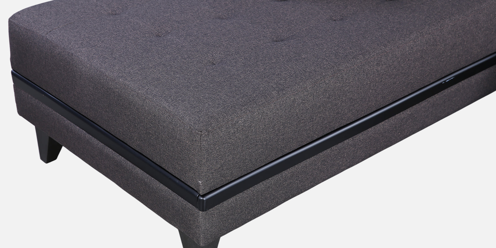 Garcia Fabric RH Lounger Large in Dark Brown Colour