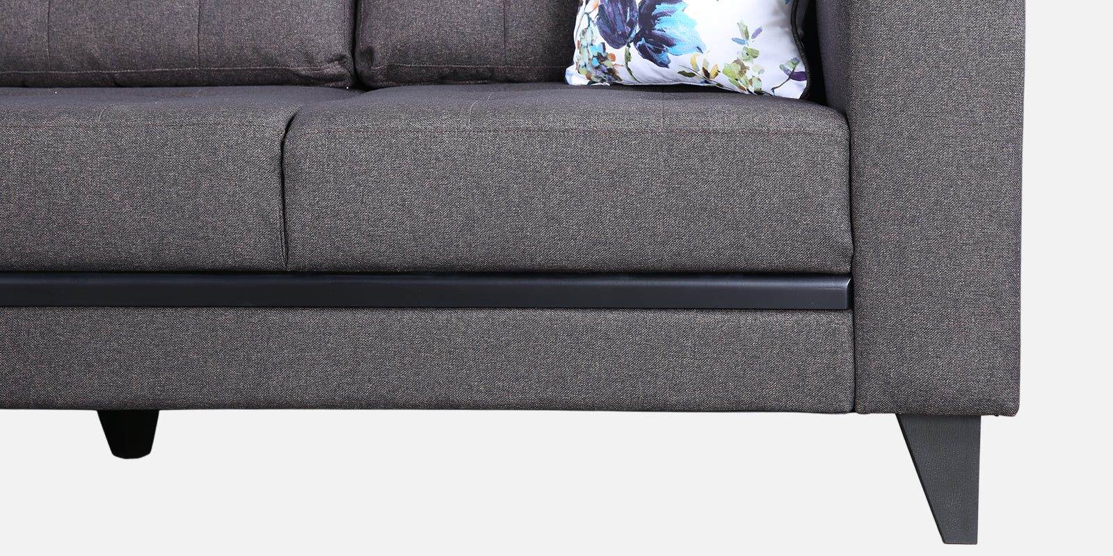 Garcia Fabric RH Lounger Large in Dark Brown Colour