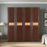 Magnum 4 Door Wardrobe in Walnut Finish