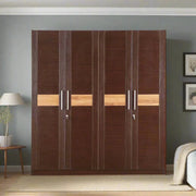 Magnum Four Door Wardrobe in Walnut Finish - HomeTown