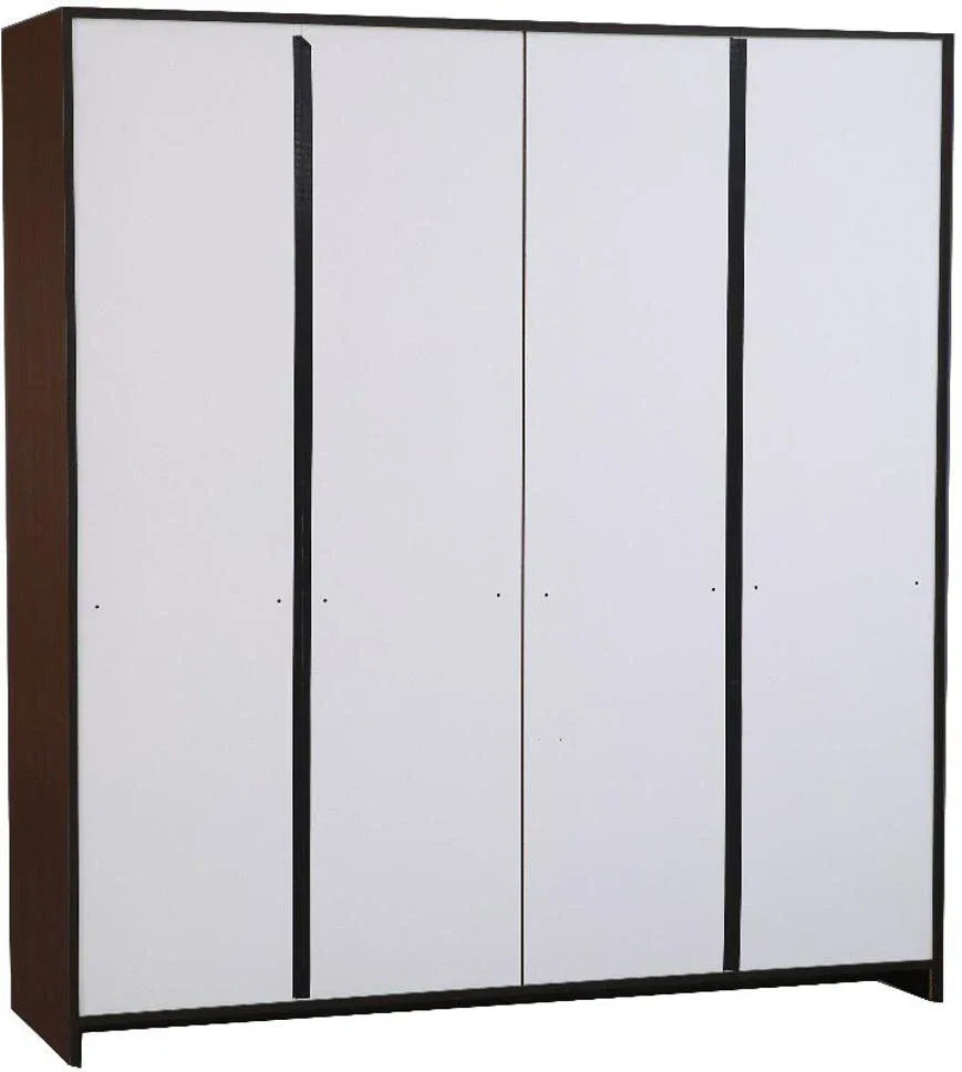 Magnum Four Door Wardrobe in Walnut Finish - HomeTown