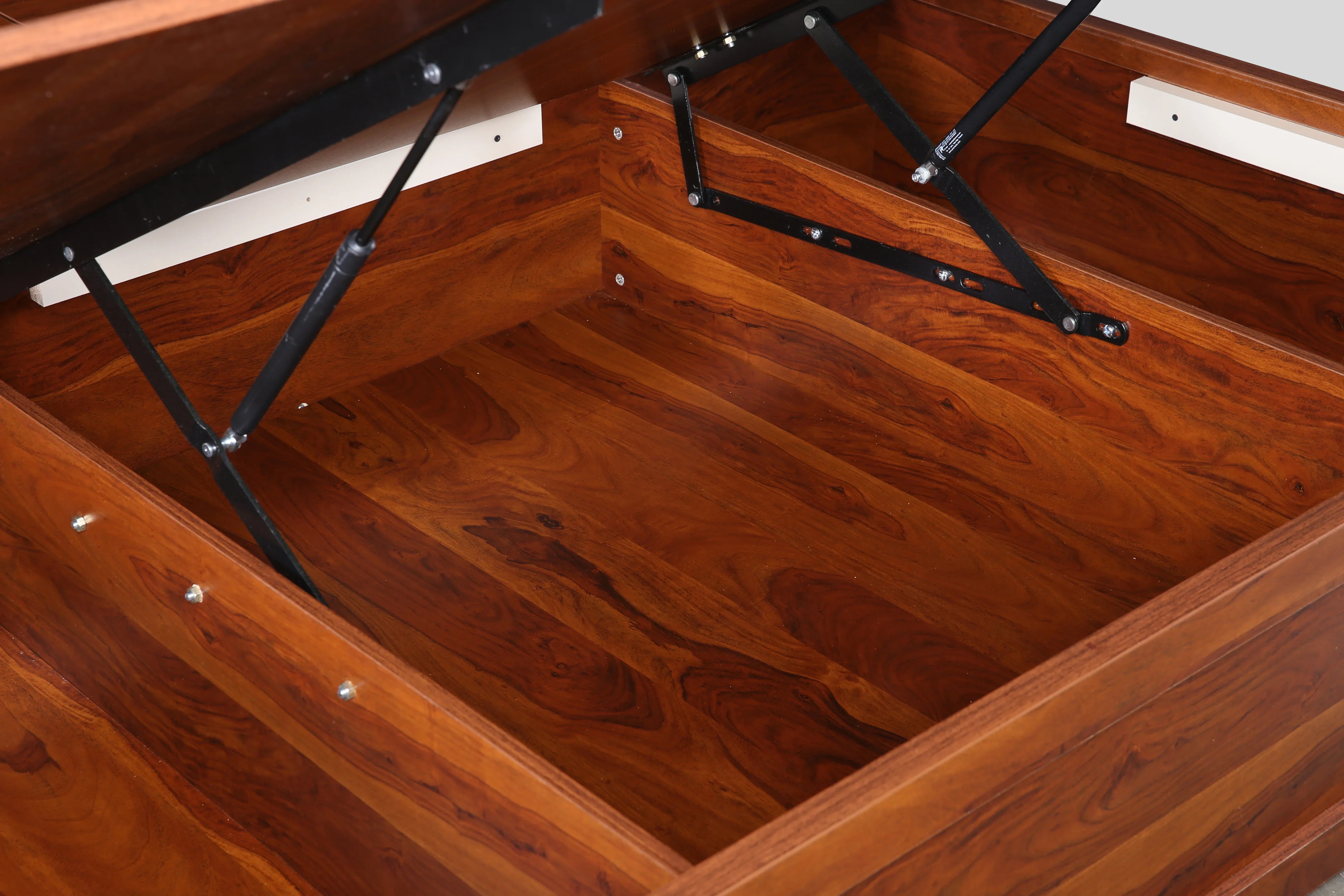 Antwerp King Bed with Hydraulic Storage in Sheesham Colour - HomeTown