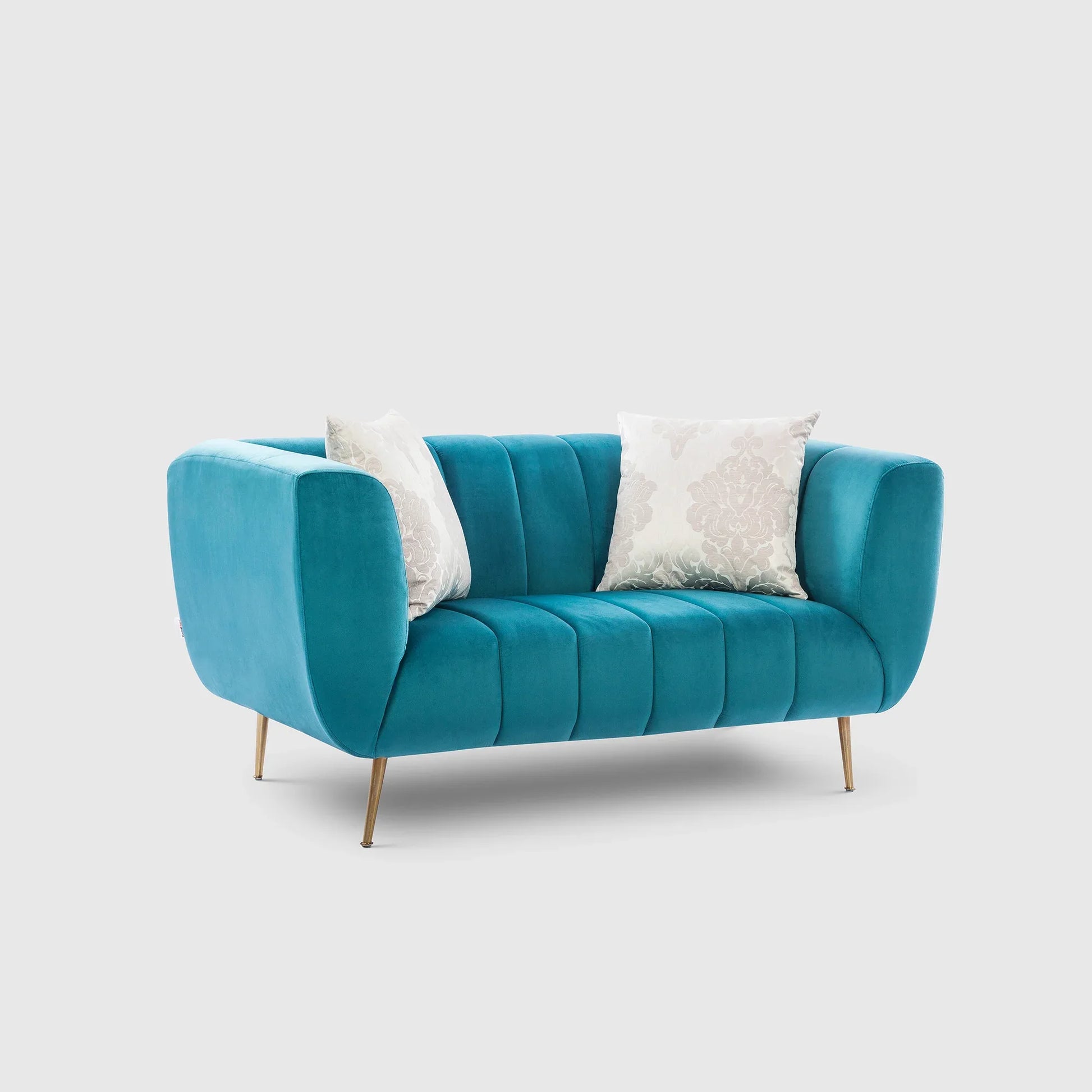 Catlina Fabric Living Room Packages in Blue Colour - HomeTown