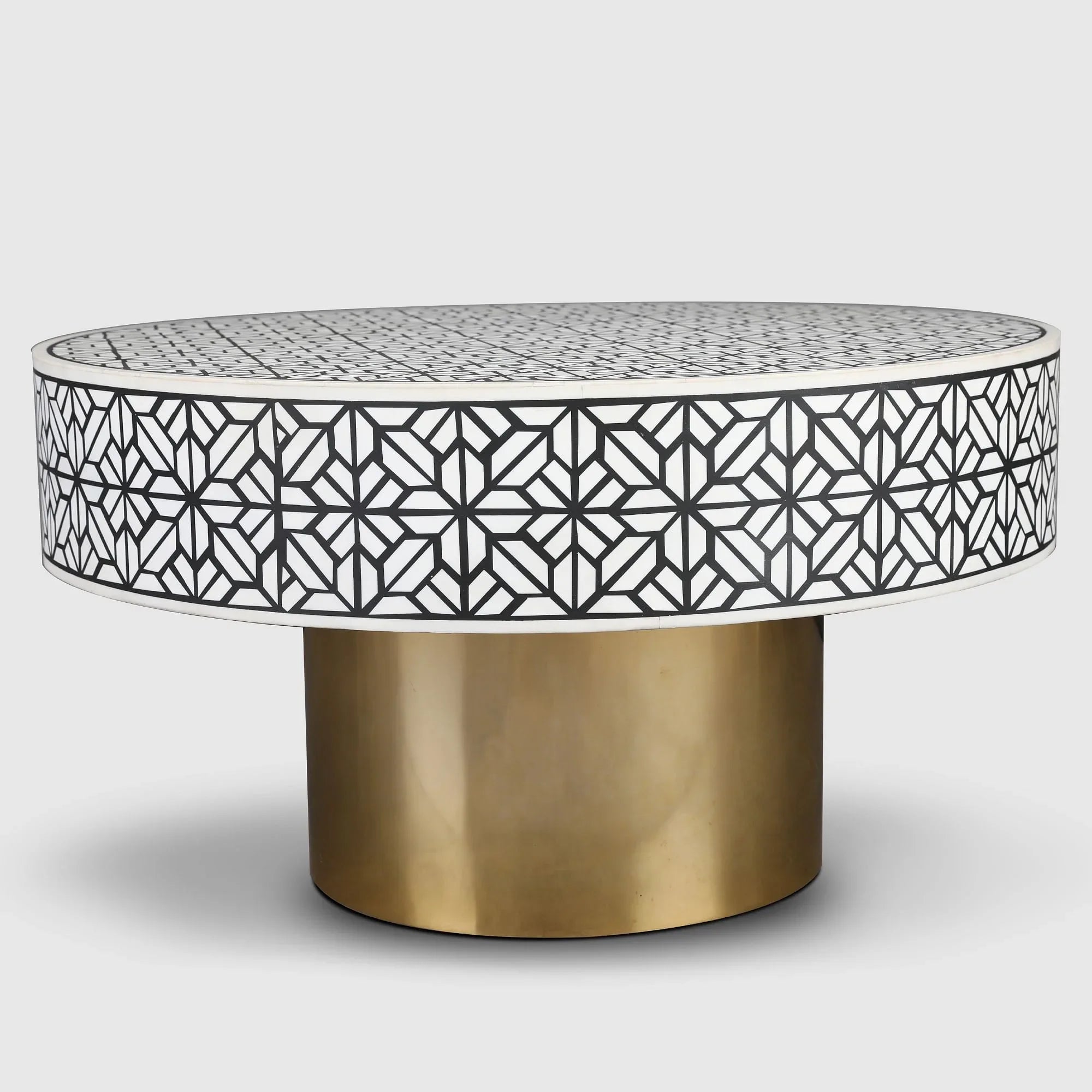 Timeless Allure (Perth 3 + 2 Seater Sofa Set + Ossein Center Table + Ossien Side Table) - HomeTown