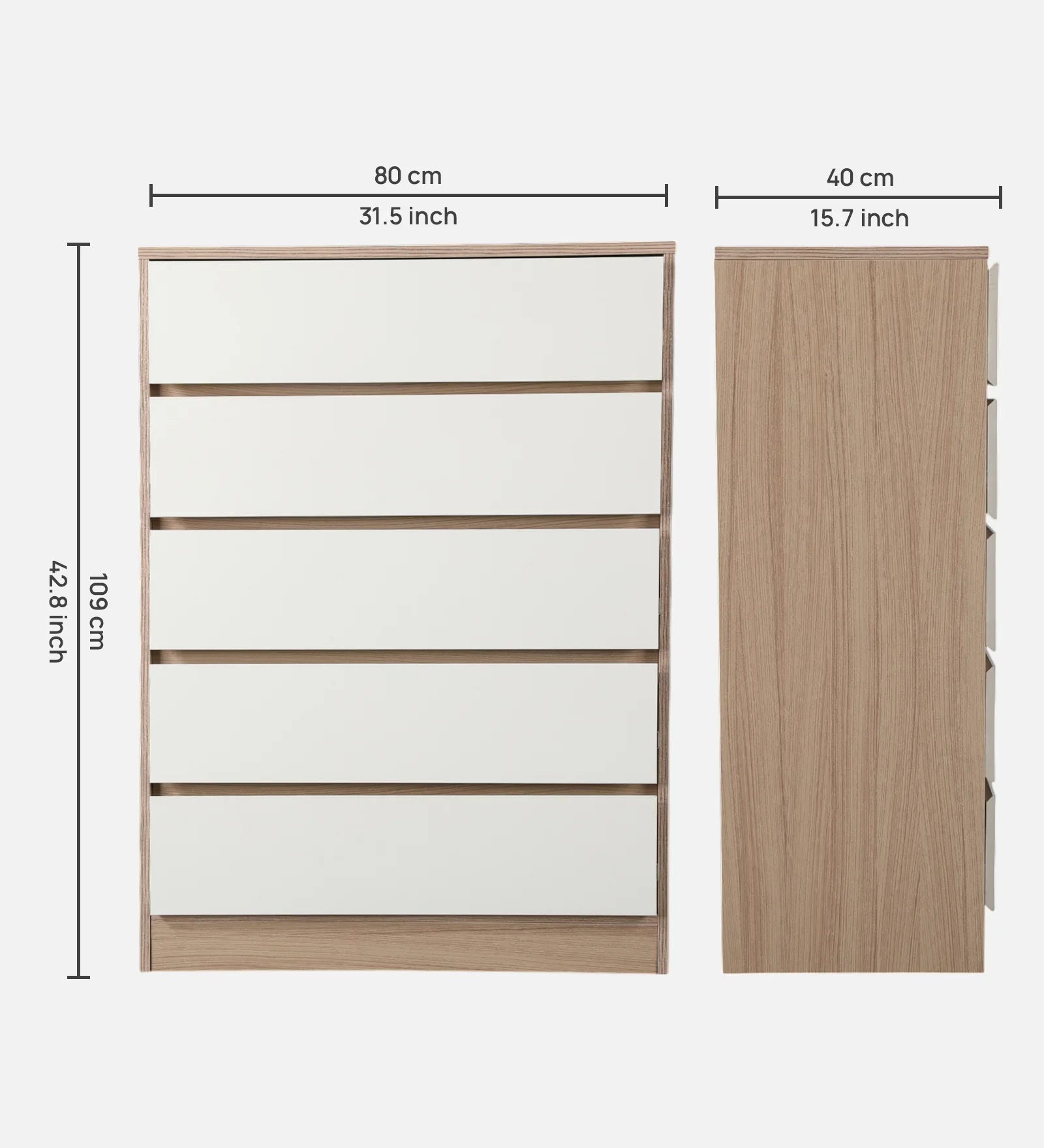 Ambra Chest Of 5 Drawers - HomeTown