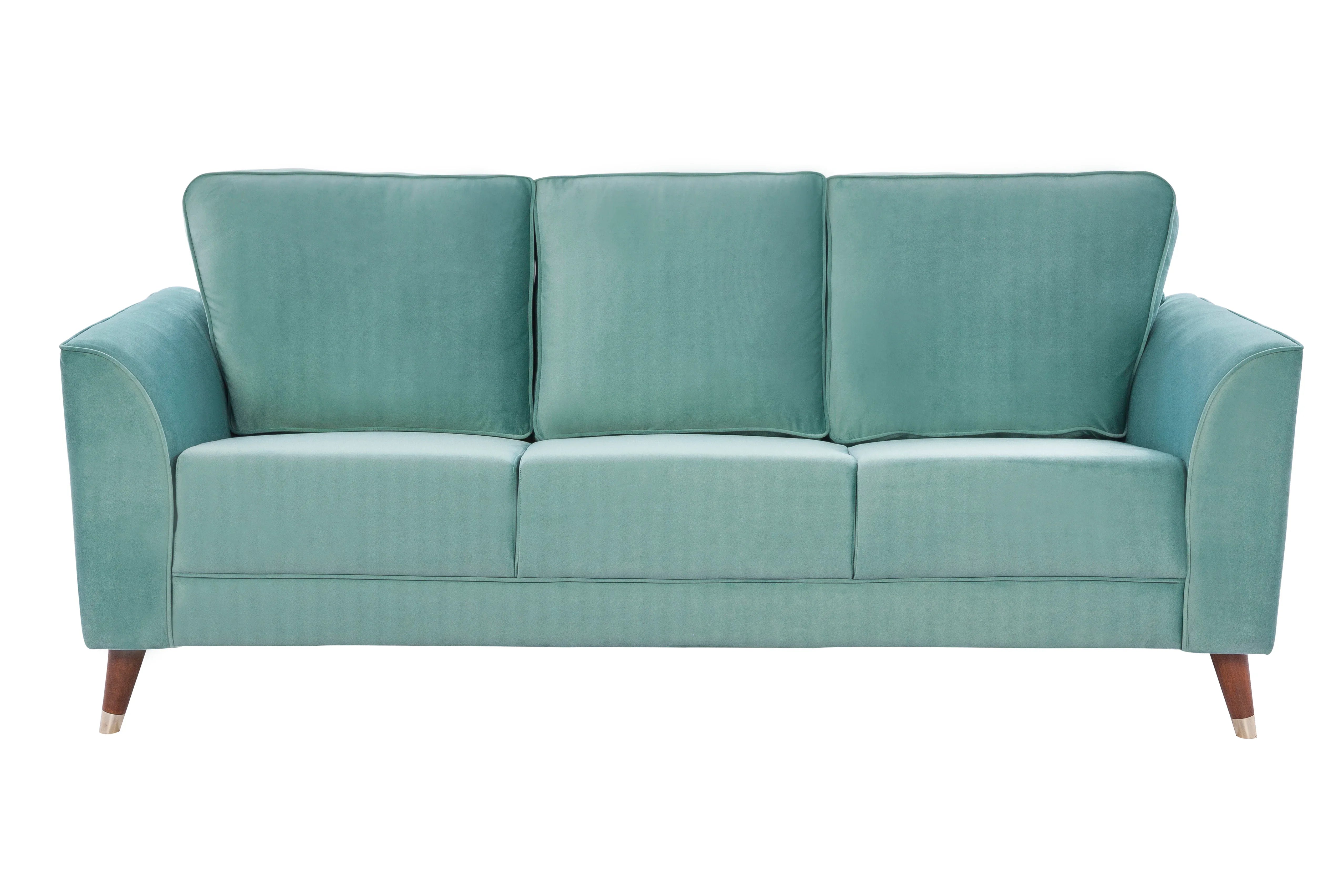 Magnific Velvet Three Seater Sofa - HomeTown