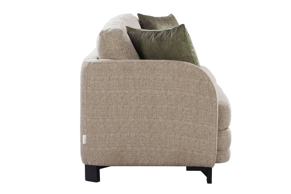 Grace Fabric 4 Seater Sofa Grey dimensions
