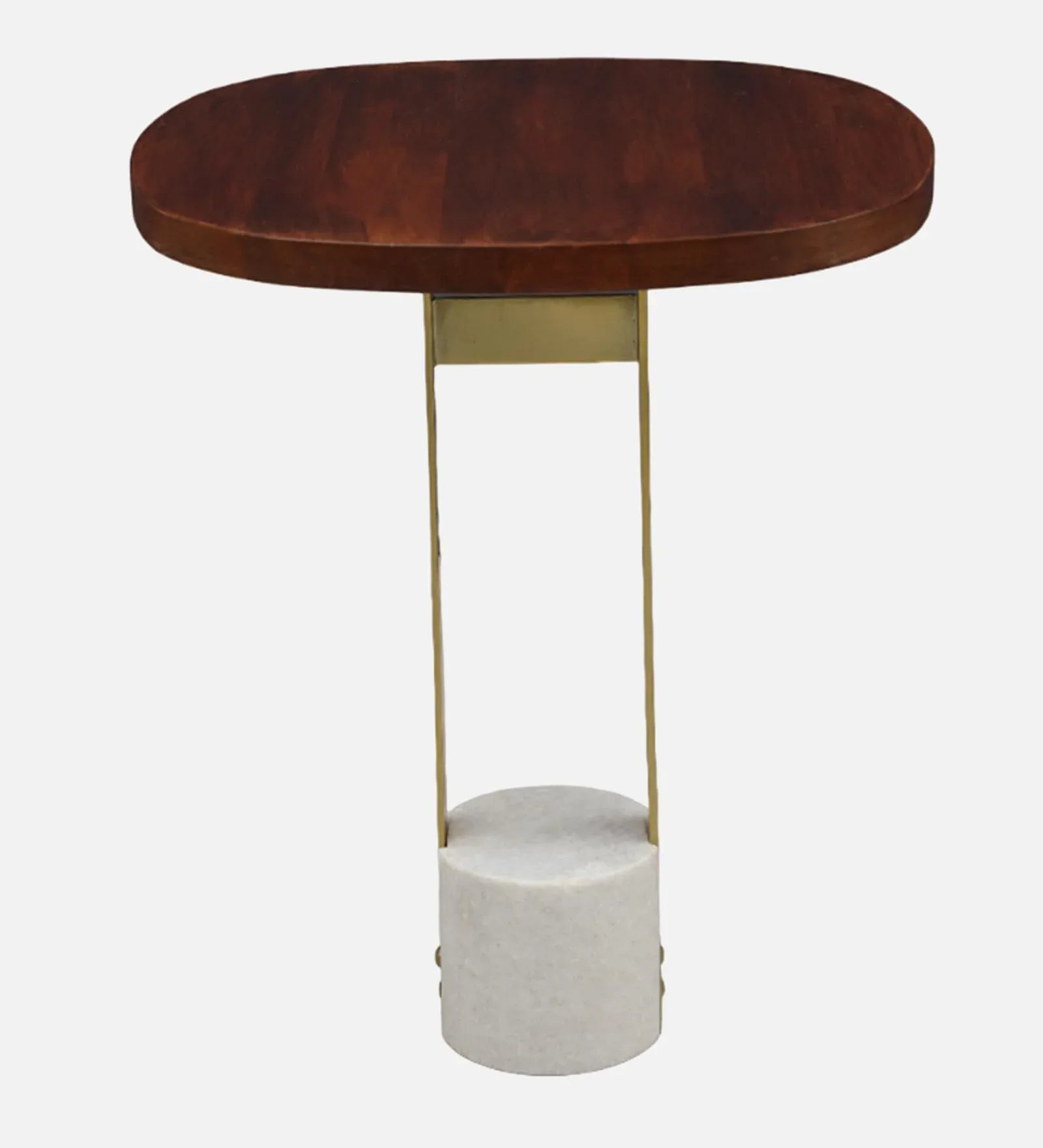 Celestia Marble Top Nest of Table in Walnut & White Colour - HomeTown