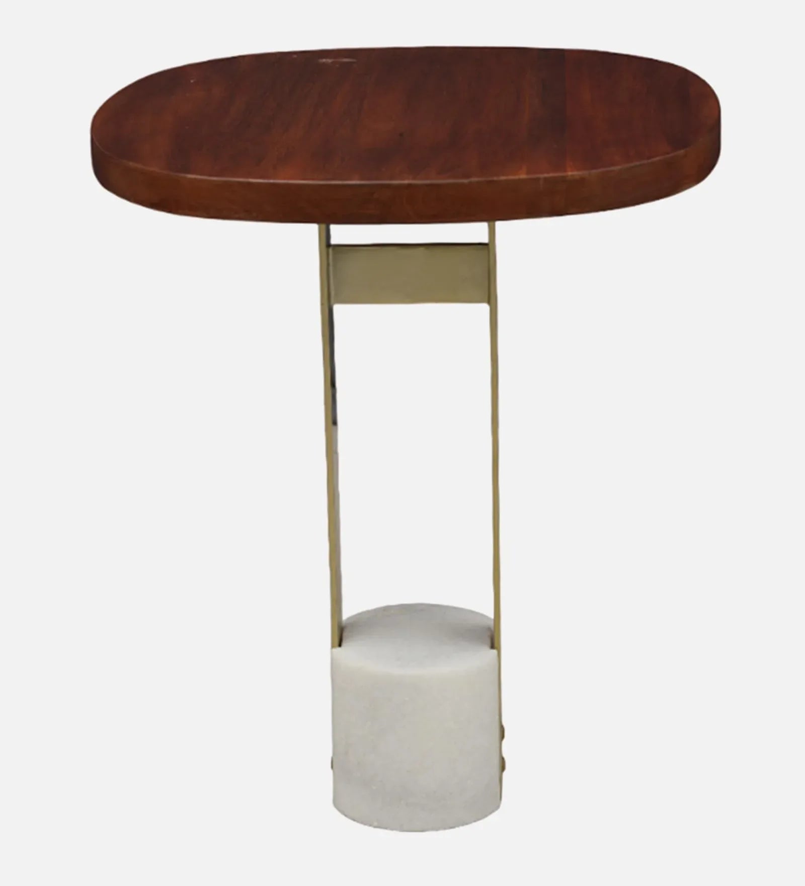 Celestia Marble Top Nest of Table in Walnut & White Colour - HomeTown