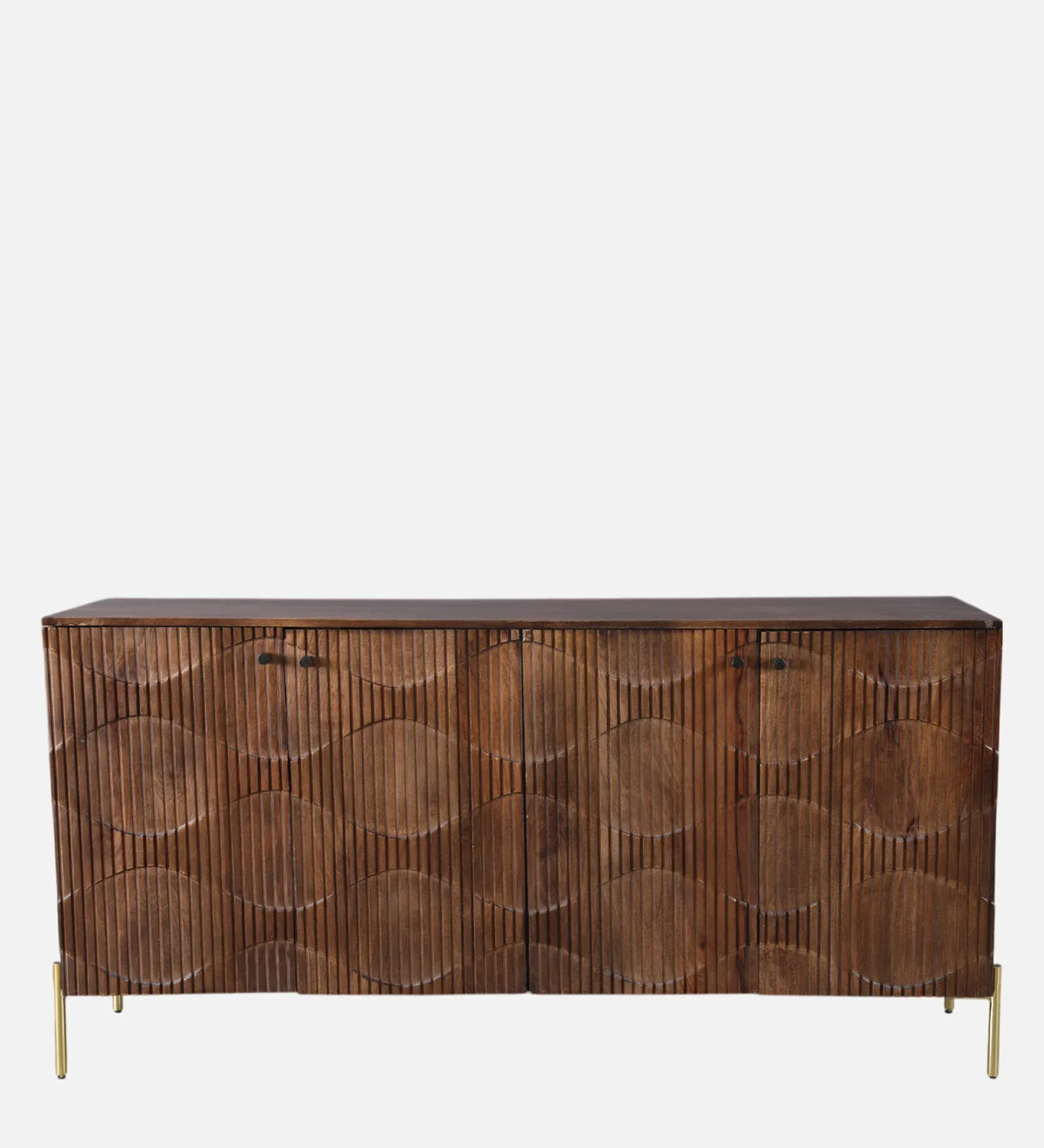 Dhara Solidwood Sideboard in Dark Brown Finish - HomeTown