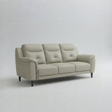 Alexa Elite Half Leather 3 Seater Beige