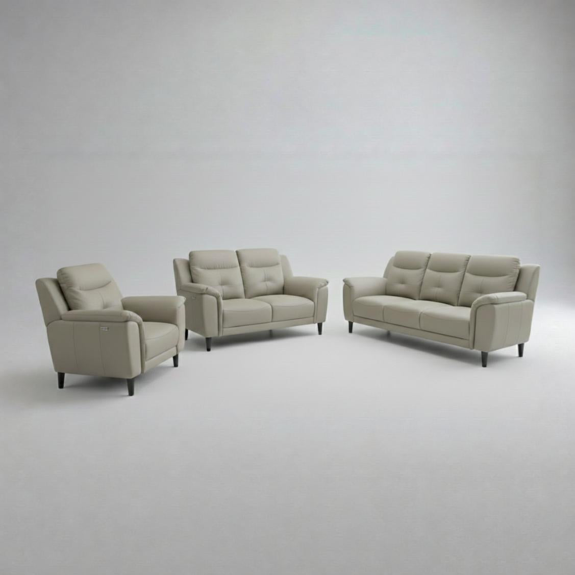 ALEXA ELITE HALF LEATHER  3 STR BEIGE