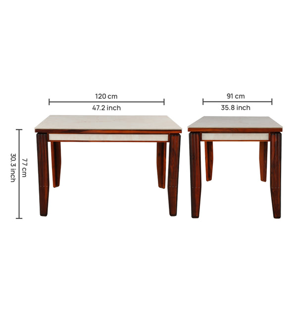 Dilux Ceramic Top 4 Seater Dining Table dimensions