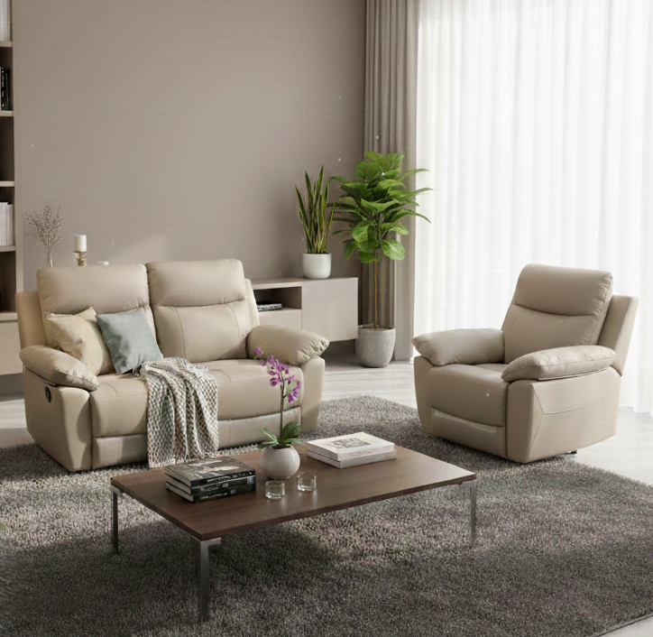 QUANTUM ELITE HL 2S RECLINER LT BEIGE