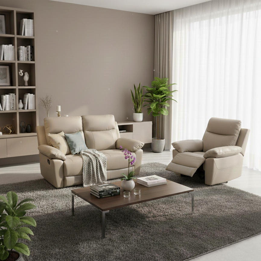 QUANTUM ELITE HL RECLINER LT BEIGE