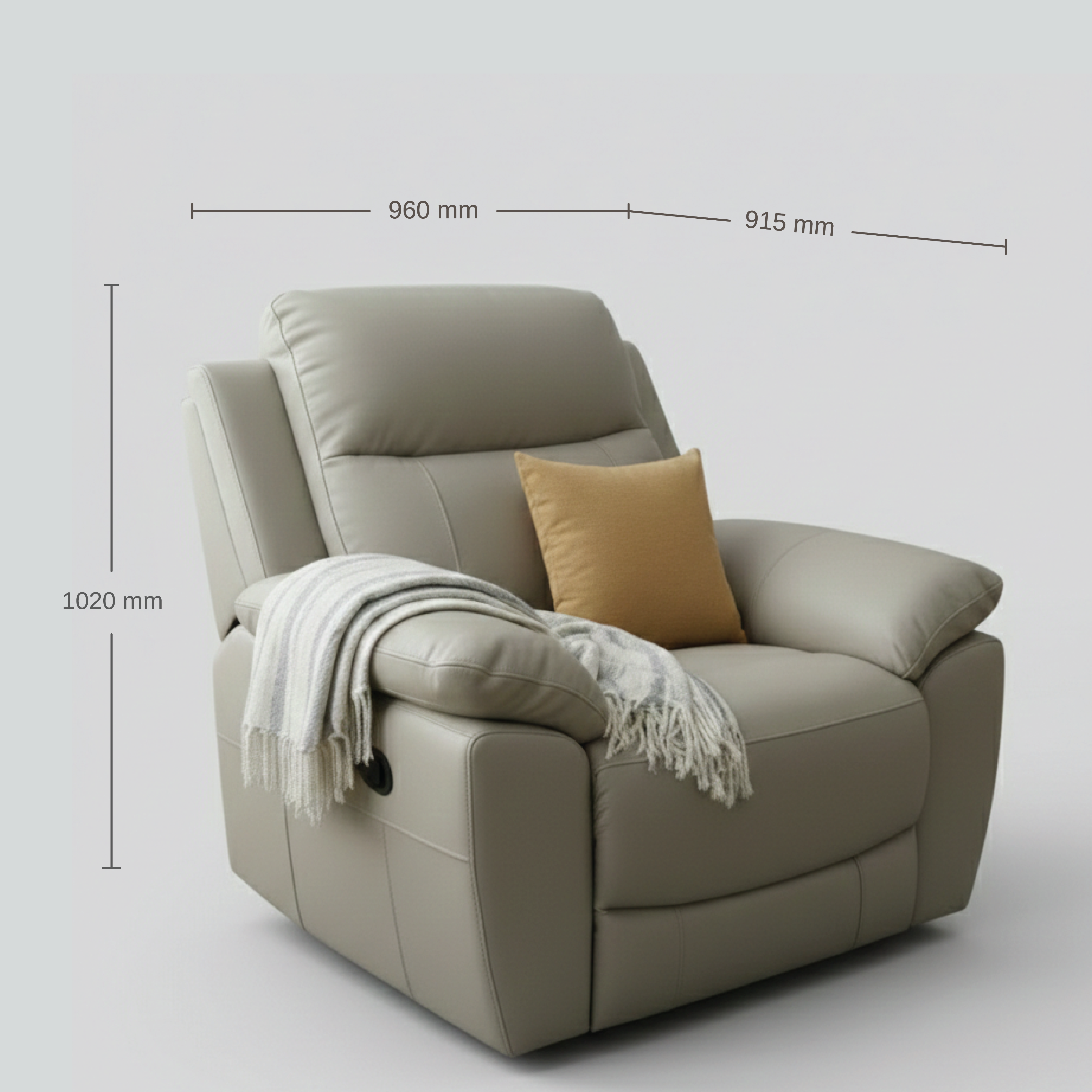 QUANTUM ELITE HL 1S RECLINER LT BEIGE