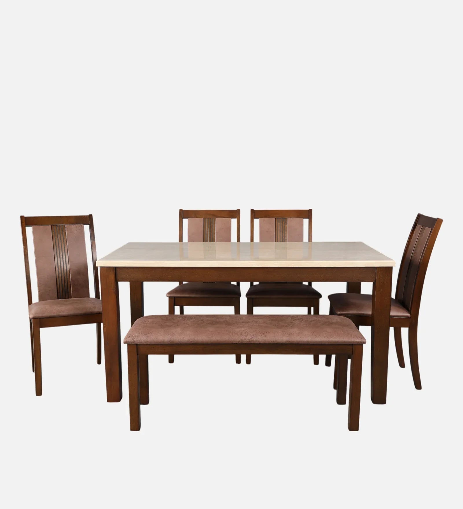 Lumiere 6 Seater Dining Set With Bench - HomeTown