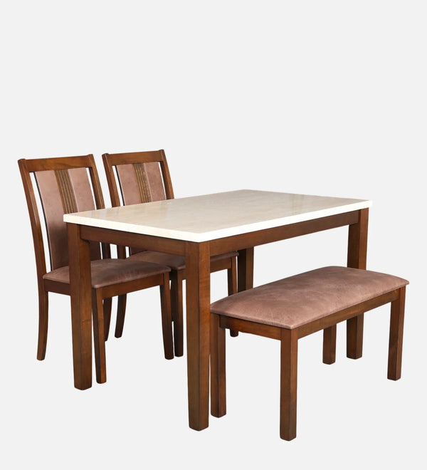 Lumiere 4 Seater Dining Set With Bench dimensions
