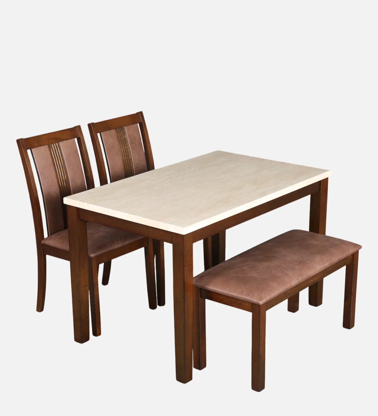 Lumiere 4 Seater Dining Set With Bench - HomeTown