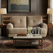 RIGA LYRA FAB 2SEATER SOFA BROWN