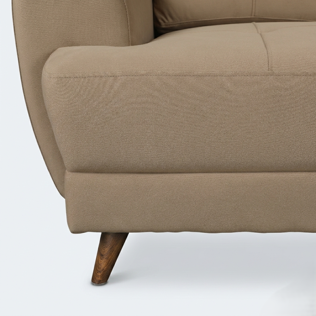 RIGA LYRA FAB 2SEATER SOFA BROWN