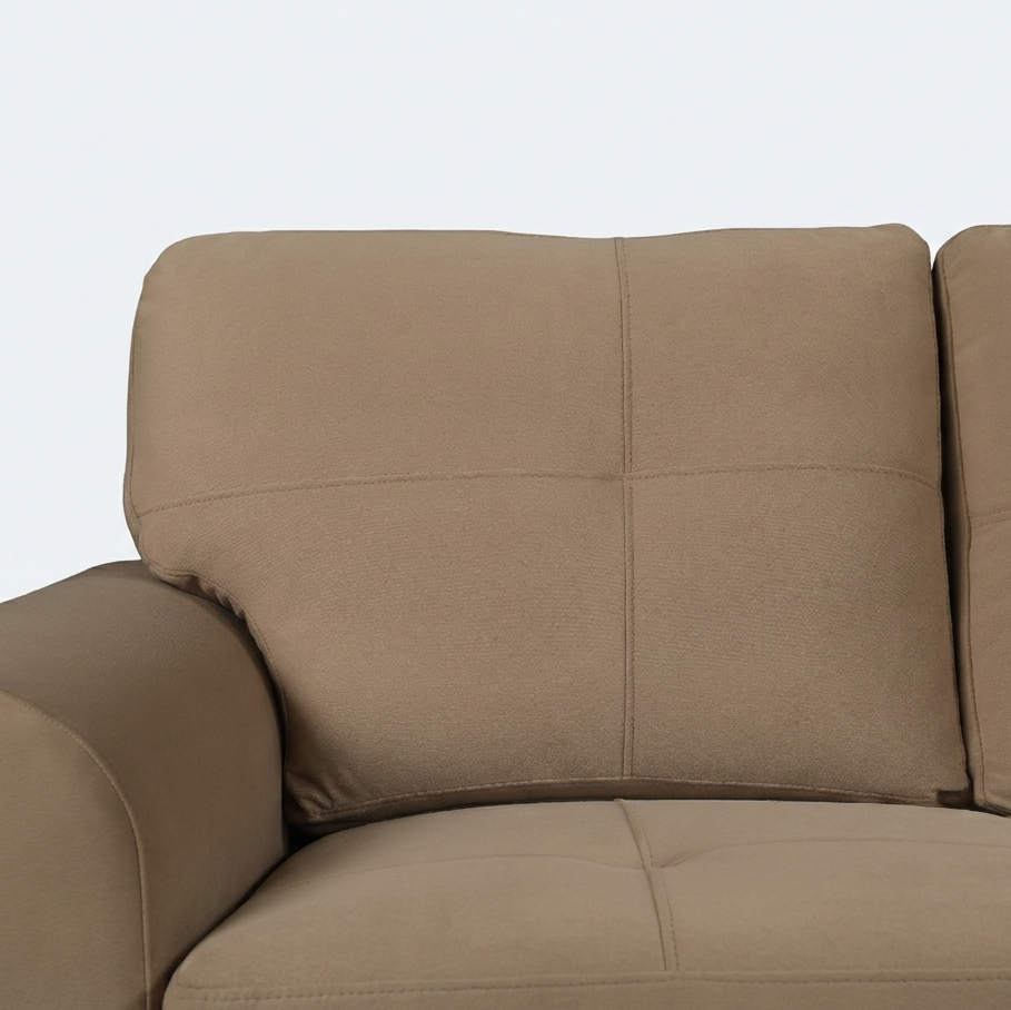 RIGA LYRA FAB 1SEATER SOFA BROWN