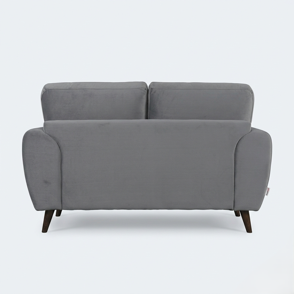 RIGA LYRA FAB 2SEATER SOFA D GREY